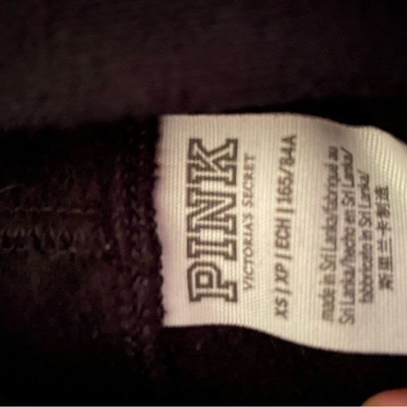 HTF Pink by V.S. Black w/Rhinestones Miami in white l stunning hoodie w/zip - Picture 4 of 6